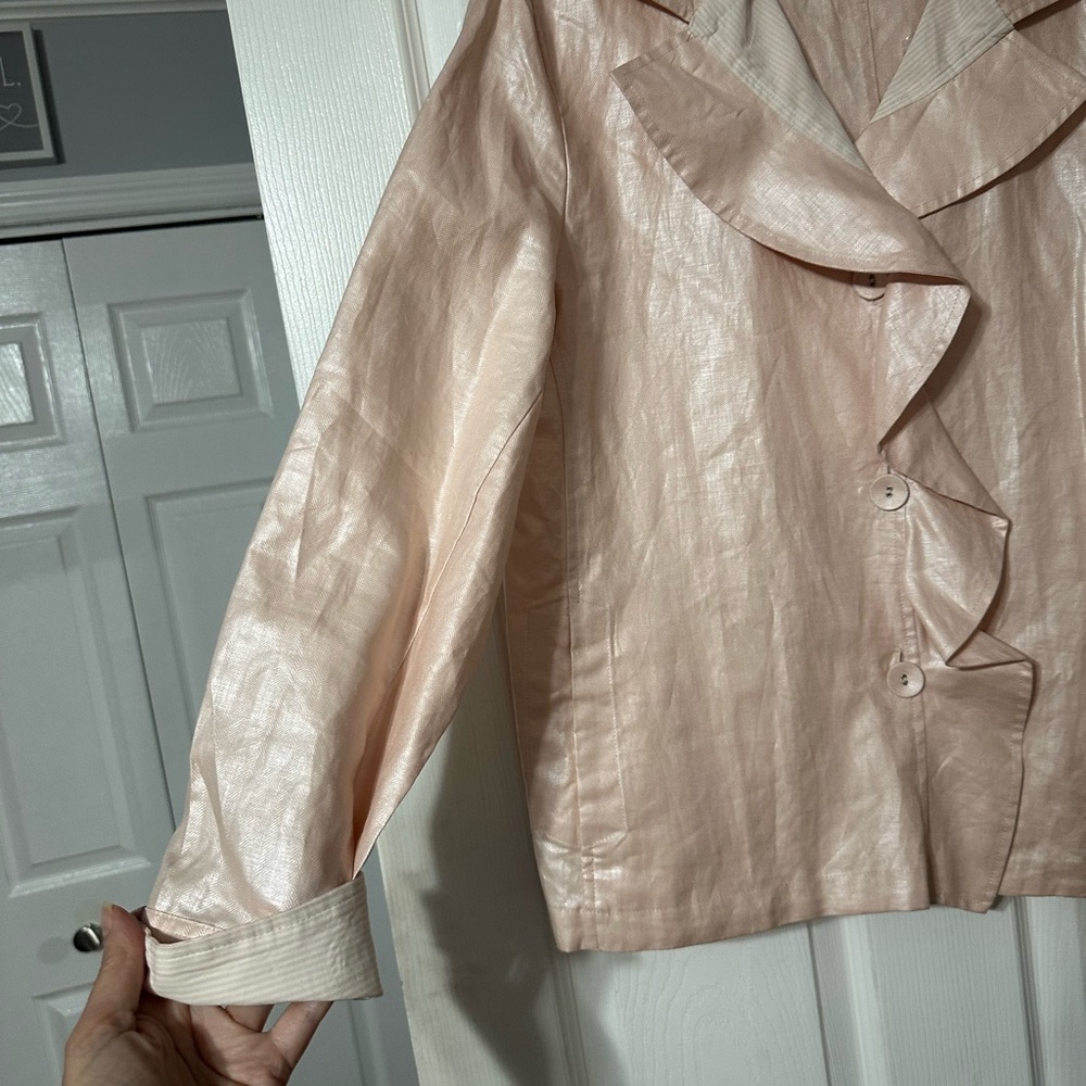 Chico's Delicate Ruffled Constance Jacket - Picture 7 of 16
